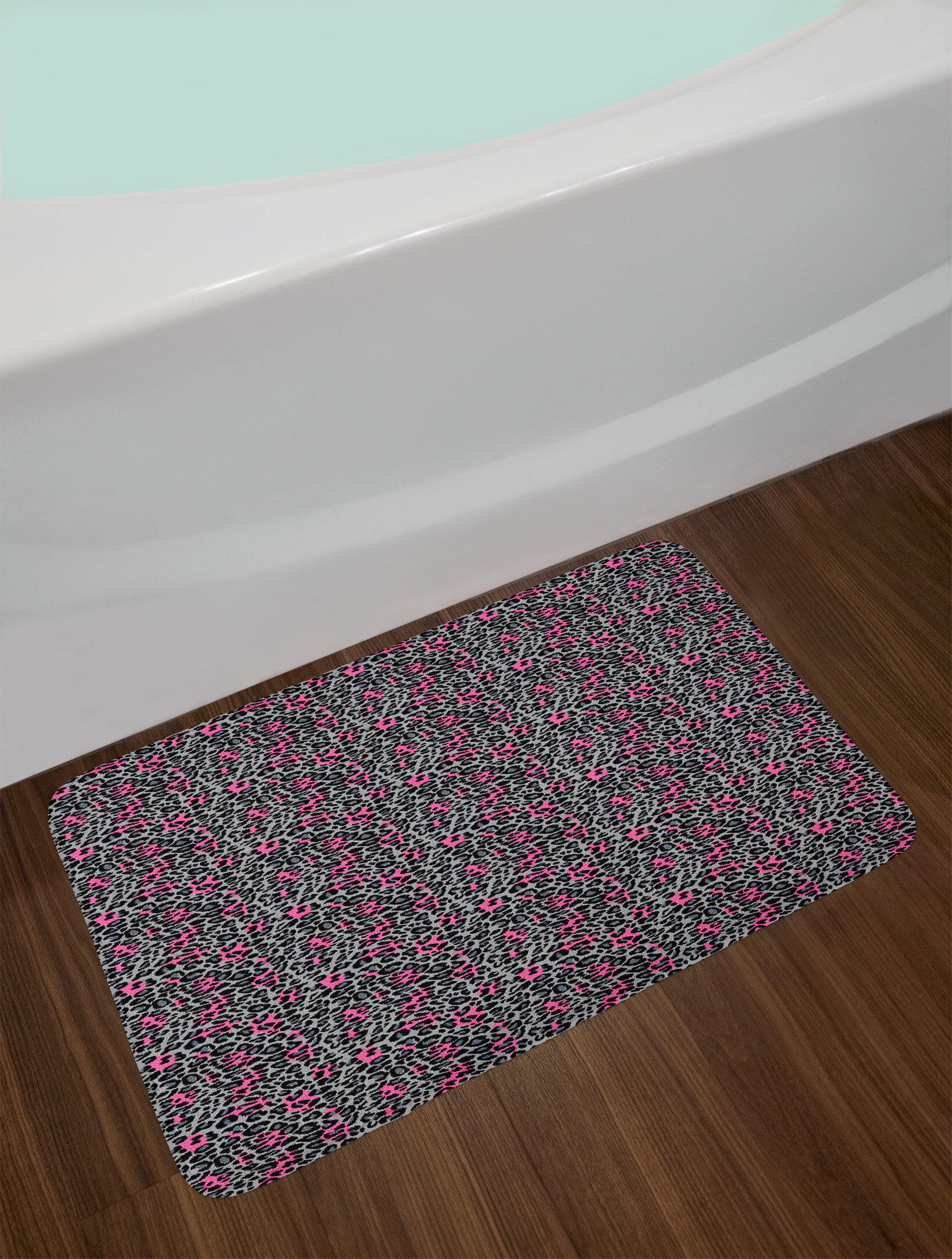 Leopard Print Bath Mat Home Decorating Ideas Interior Design