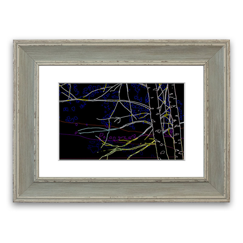 East Urban Home Tree Sketch Picture Frame Graphic Art Print On Paper Wayfair Co Uk