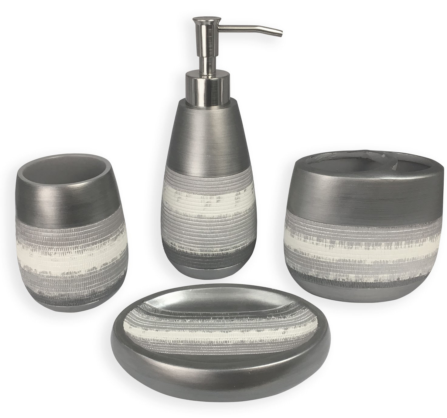 Latitude Run® Chatsworth 4 Piece Bathroom Accessory Set & Reviews Wayfair
