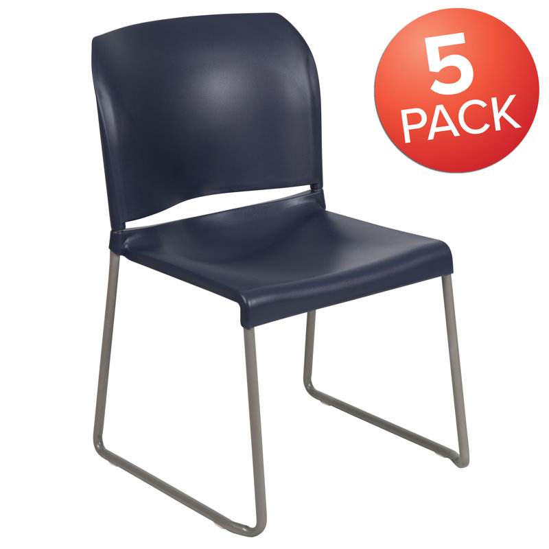 Flash Furniture Hercules Series Armless Full Back Contoured Stackable Chair Wayfair