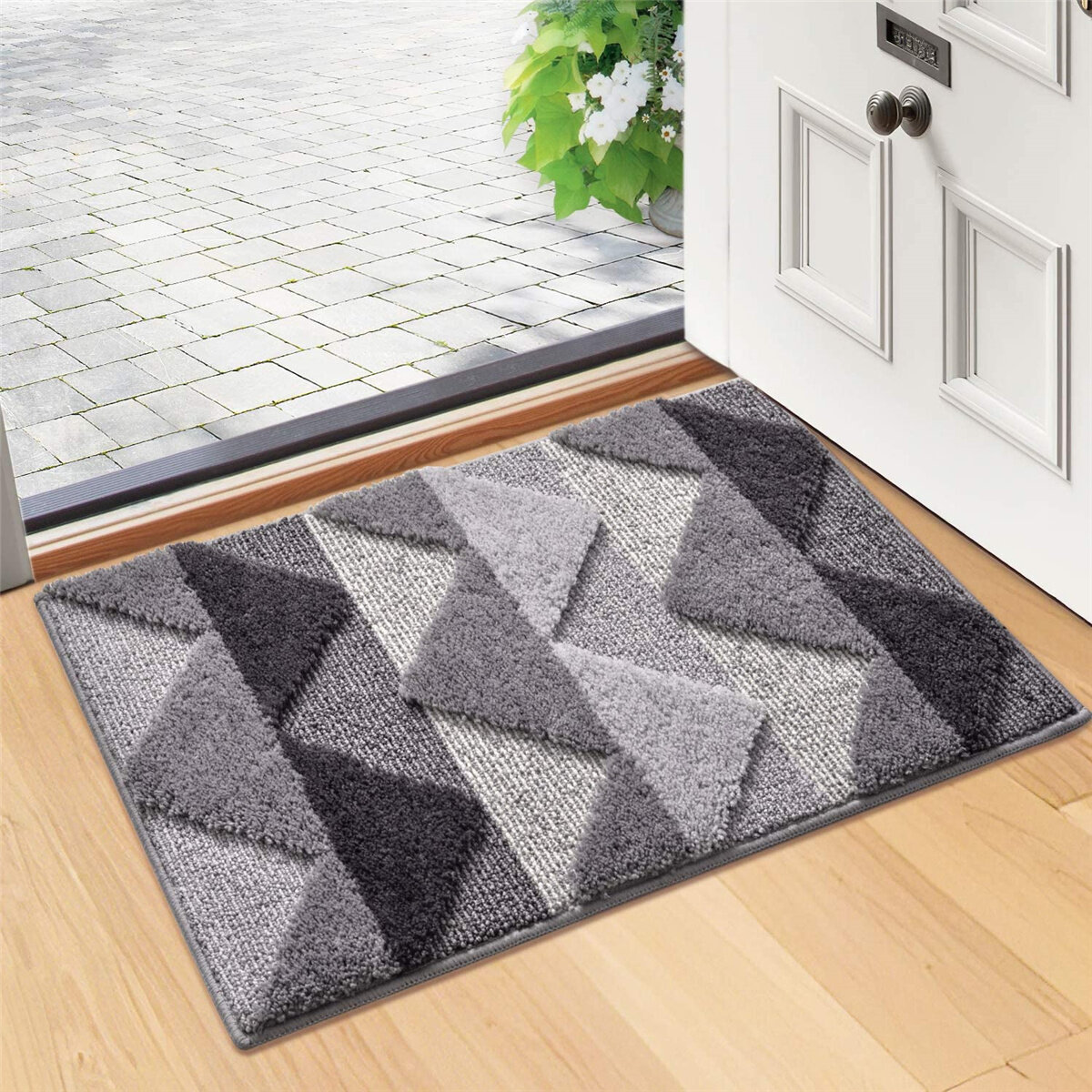 Welcome Mat Entrance Front Door Mats,Home Sweet Home Doormat,Floral Easy Clean Entry Mat,Indoor/Outdoor Washable Non-Slip Kitchen Rug for Outside Porch,Home,Entryway,Bathroom,Farmhouse Decor 24 X 16 