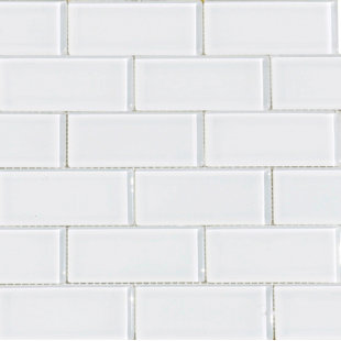 American Olean Gl Tile Wayfair 2 X 4 Gl Subway Tile In Snow