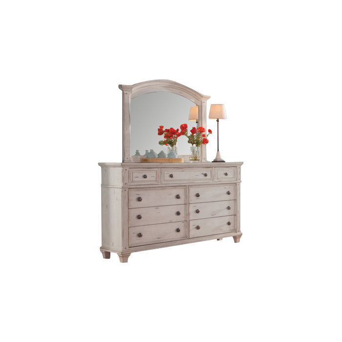 Dorinda 9 Drawer Dresser With Mirror Dorinda 9 Drawer Dresser With Mirror