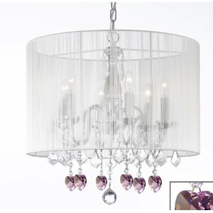 6-Light Drum Chandelier