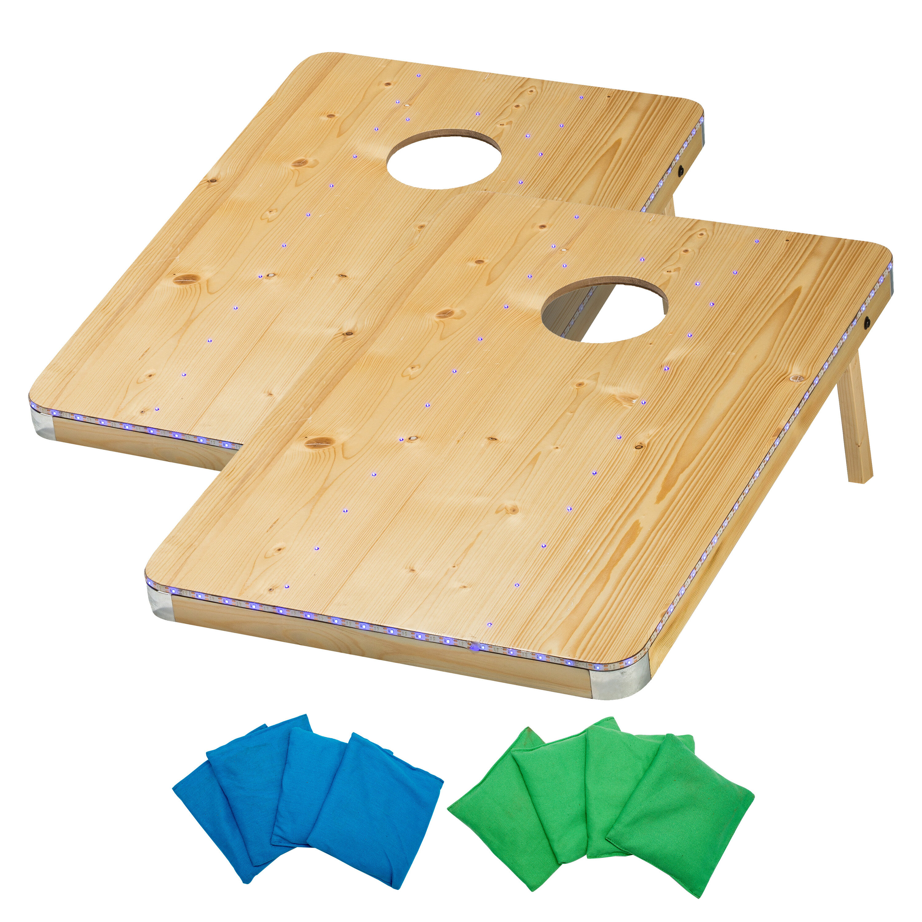 Franklin Sports 2 X 3 Led Bean Bag Toss Solid Wood Cornhole