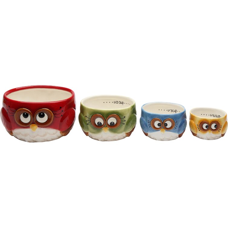 Hassy Anerkendelse Opmærksom CosmosGifts Cosmos Gifts Owl 4-Pieces Measuring Cup Set & Reviews | Wayfair