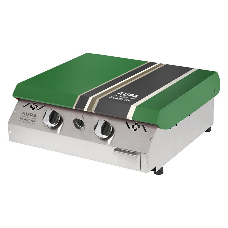 20" Flattop 2-Burner Portable Propane Gas Grill