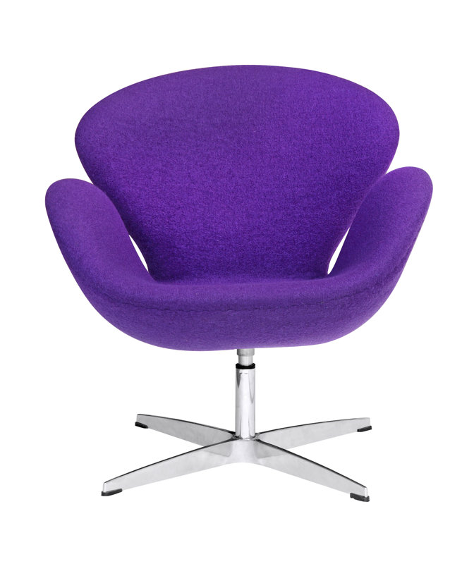 Fine Mod Imports Swan Swivel Armchair Reviews Wayfair Swan Swivel Armchair