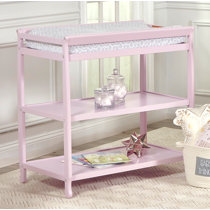 pink changing table