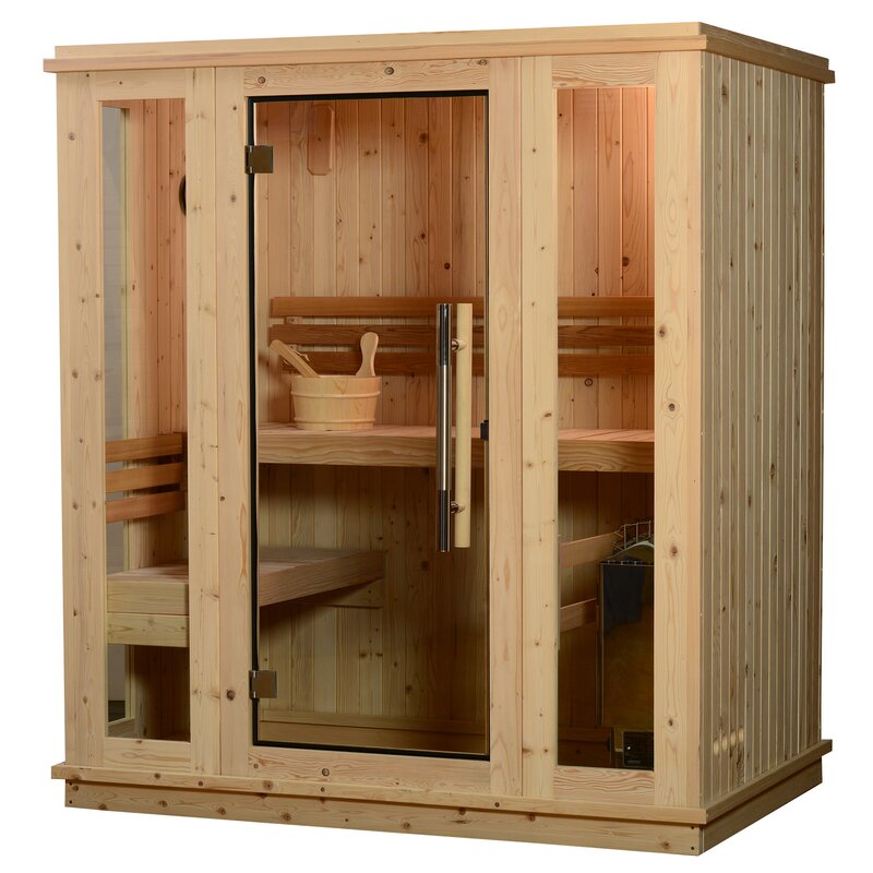 Almost Heaven Saunas Auburn Fir 3 Person Traditional Steam Sauna | Wayfair