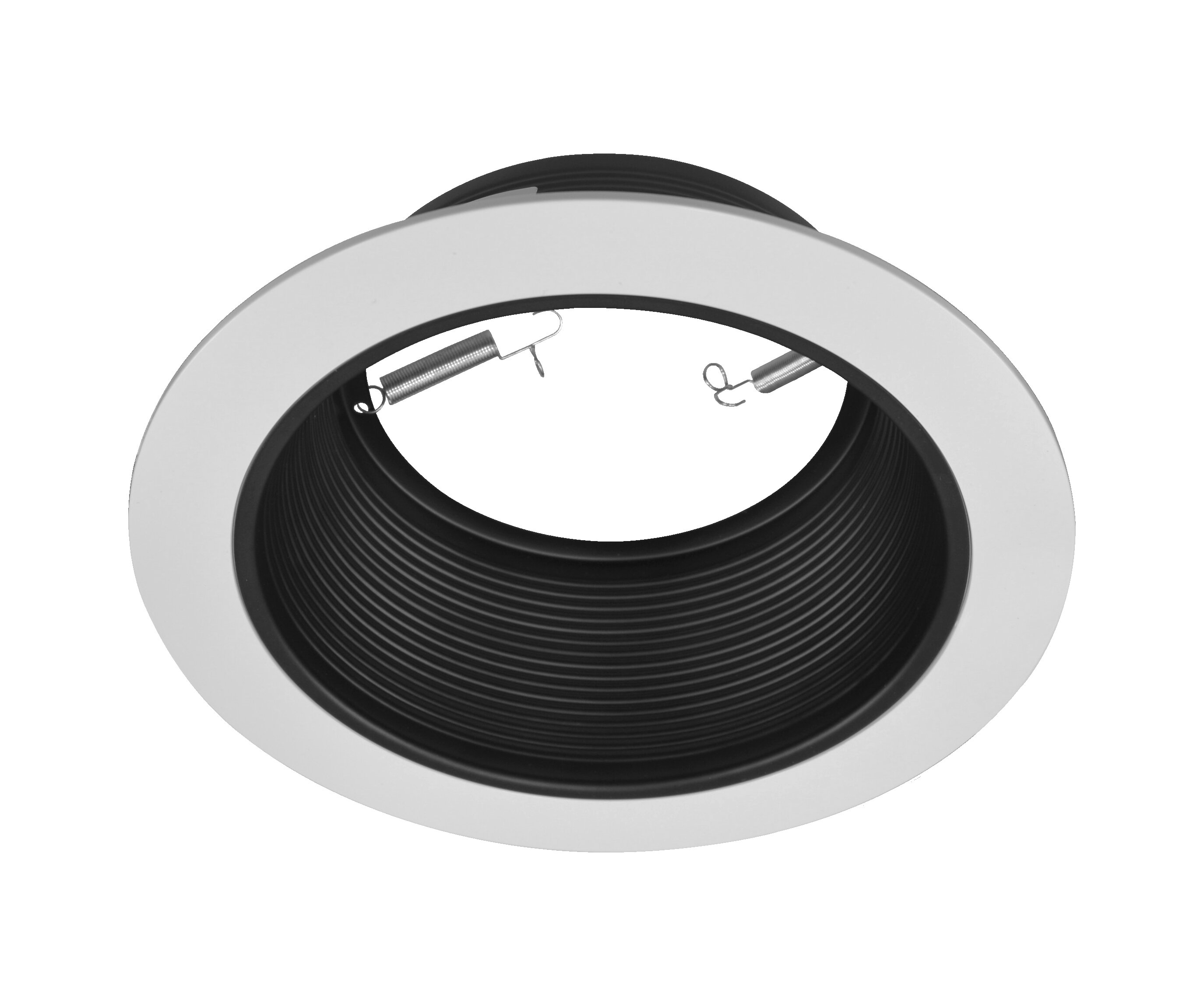 6" Inch Black Baffle Recessed Can Light Trim to replace Halo 310P Juno 24B-WH 