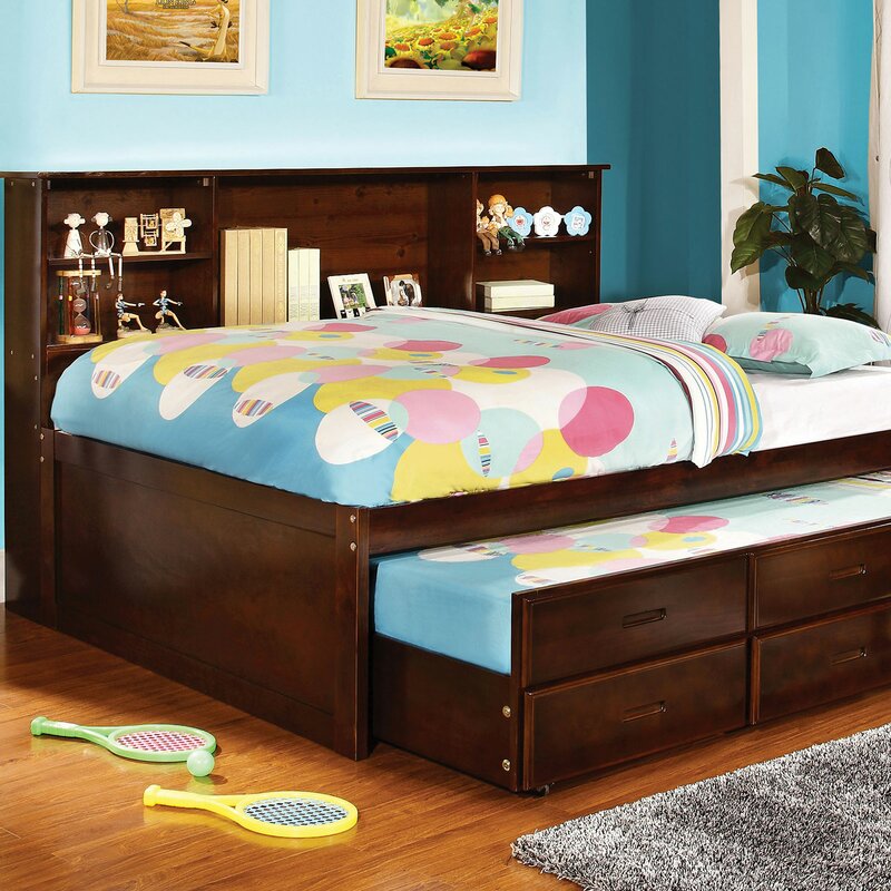 Harriet Bee Moretinmarsh Captain Bed With Trundle And Drawers