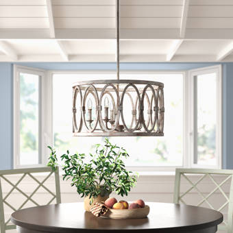 Forney 6 Light Lantern Geometric Chandelier Reviews Birch Lane