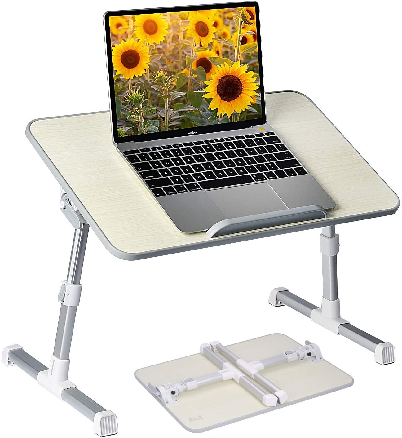 Laptop Table Desk Portable Stand Notebook Computer Foldable Bed Breakfast Tray 