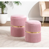 Pink Ottomans Poufs Wayfair