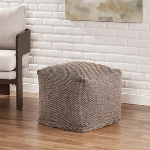 BRAND NEW FAUX LEATHER GREY PATCHWORK BLOCK BEANBAG CUBE POUFFE STOOL 