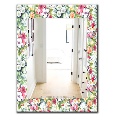 East Urban Home Peacock Feather Modern And Contemporary Bathroom Vanity Mirror Wayfair