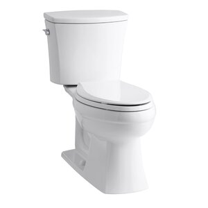 Kelston Comfort Height Two-Piece Elongated 1.28 GPF Toilet with Aquapiston Flush Technology and Left-Hand Trip Lever