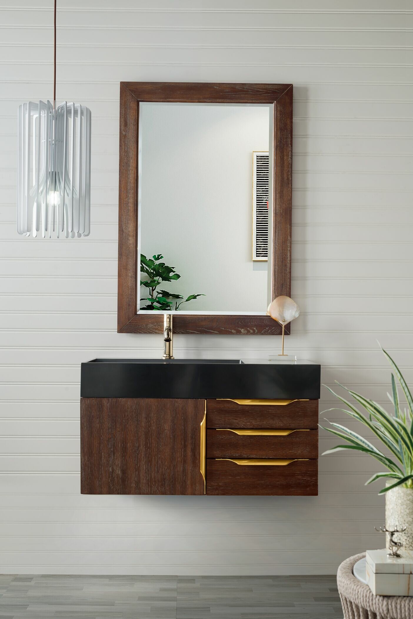 Wrought Studio Teillon 36 Wall Mounted Single Bathroom Vanity Set