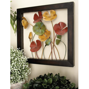 Burnt Orange Wall Decor Wayfair 4 Piece Metal Plaque Wall Decor Set