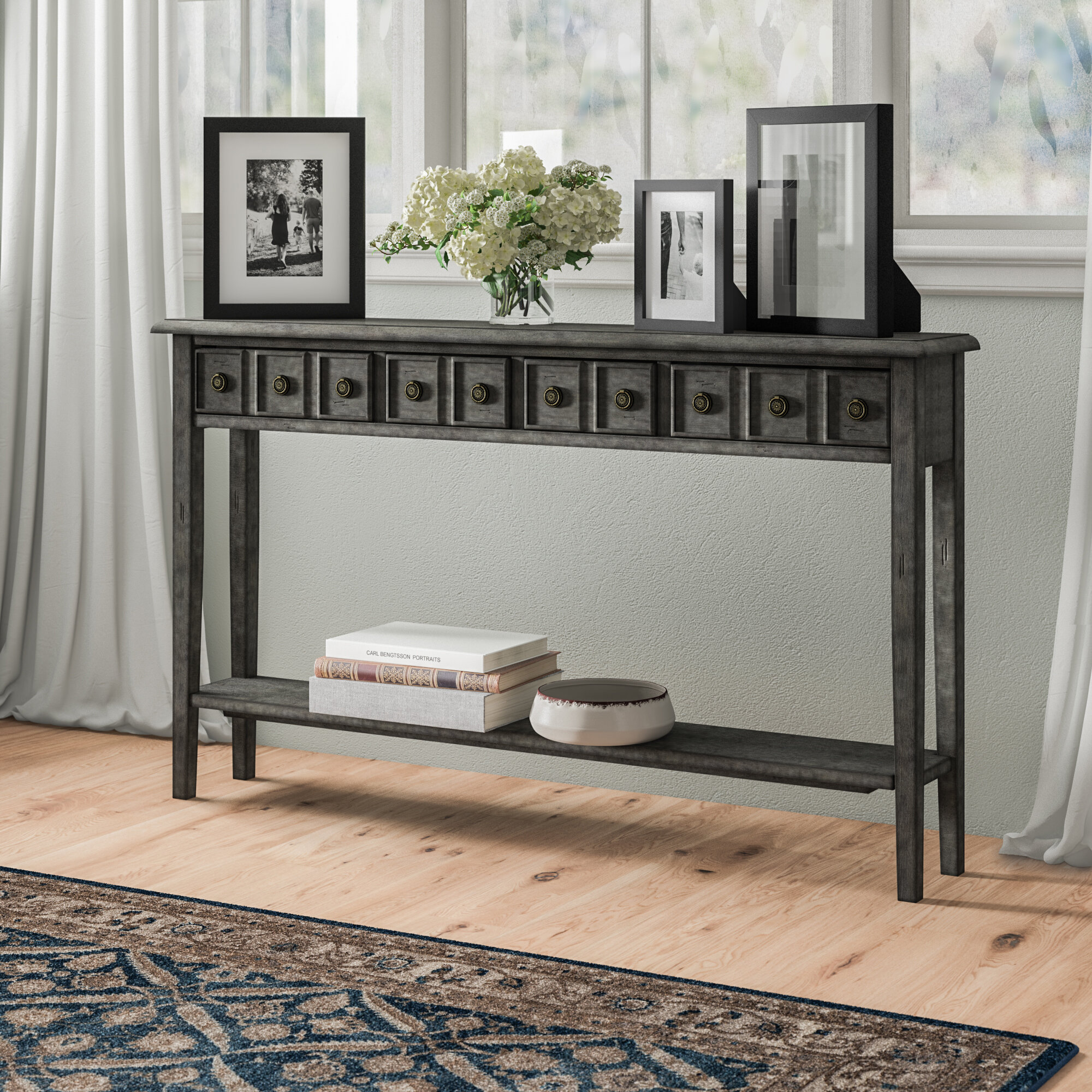 Longshore Tides Heise 60 Console Table Reviews Wayfair