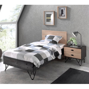 2-tlg. Schlafzimmer-Set William, 90 x 200 cm von..