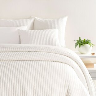 Luxury Vertical Woven Wide Stripe 200 Thread 100% Pure Cotton Duvet Cover Set 