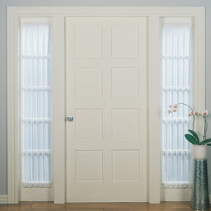 Sheer Voile Emily Solid Sheer Rod Pocket Single Curtain Panel