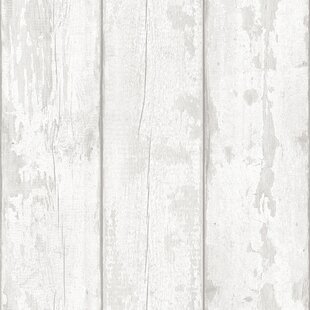 White Washed Wood Wallpaper Wayfair