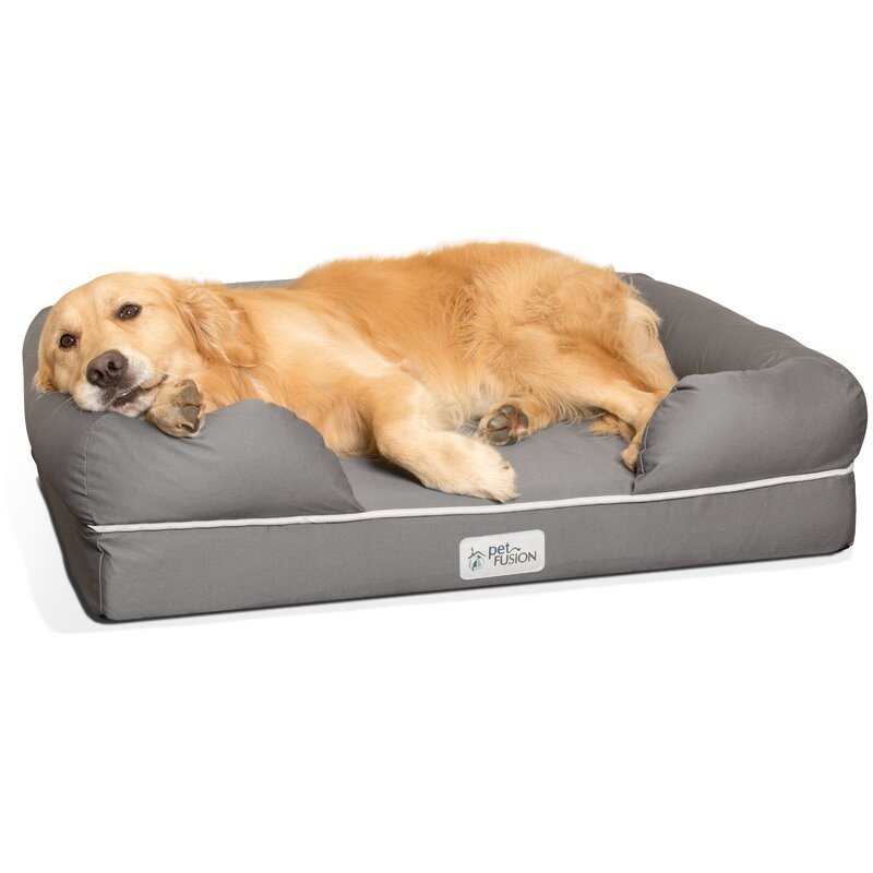 wayfair.com | Isaacs Ultimate Dog Bed & Lounge with Orthopedic Memory Foam Bolster