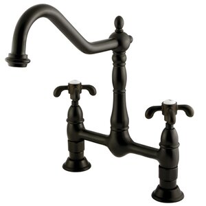 French Country Double Handle Centerset Kitchen Faucet