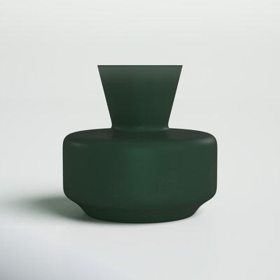 Green Glass Table Vase