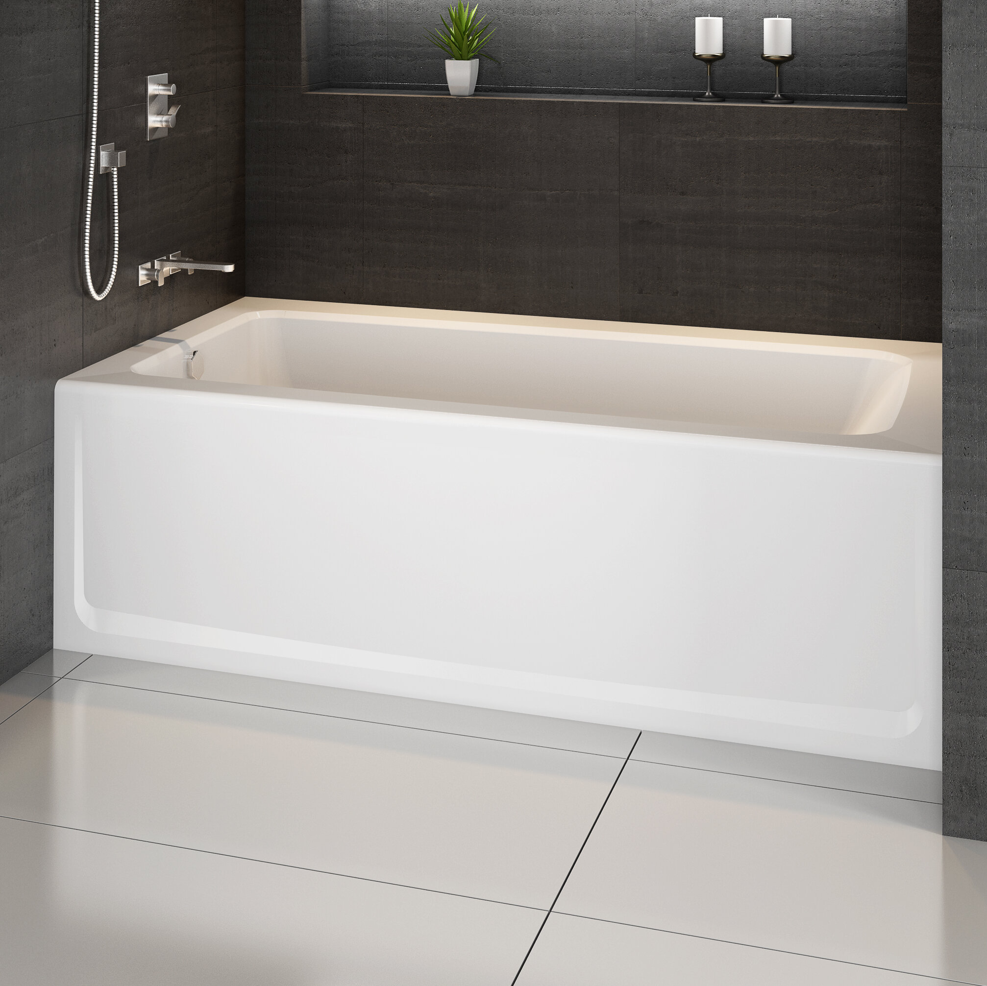 Signature 60 X 32 Alcove Bathtub In Skirted Soaking Bathtub