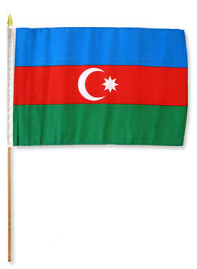 Wholesale Lot of 12 Azerbaijan 4"x6" Desk Table Stick Flag 