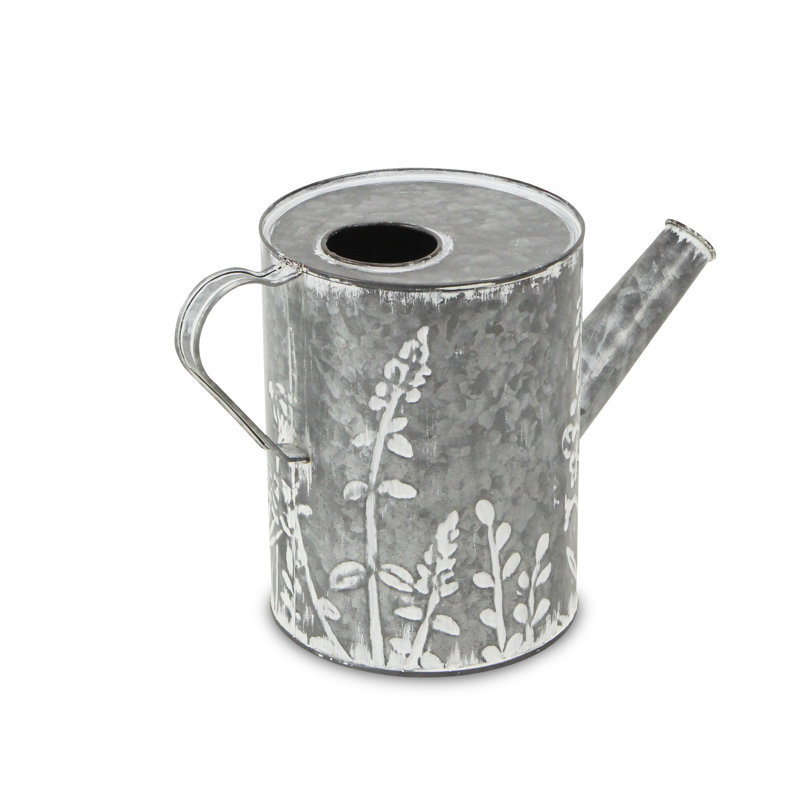 Ophelia Co Joycelyn Galvanized Metal Pitcher Decor Table Vase