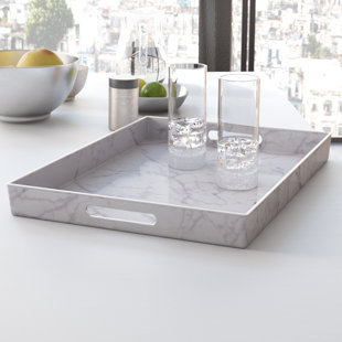 Large 12 17 W Silver Decorative Trays You Ll Love Wayfair Quickview