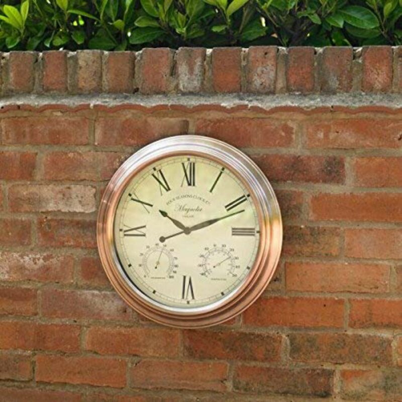 Garten Living Analoge Wanduhr Hann 40 cm Geräuschlos