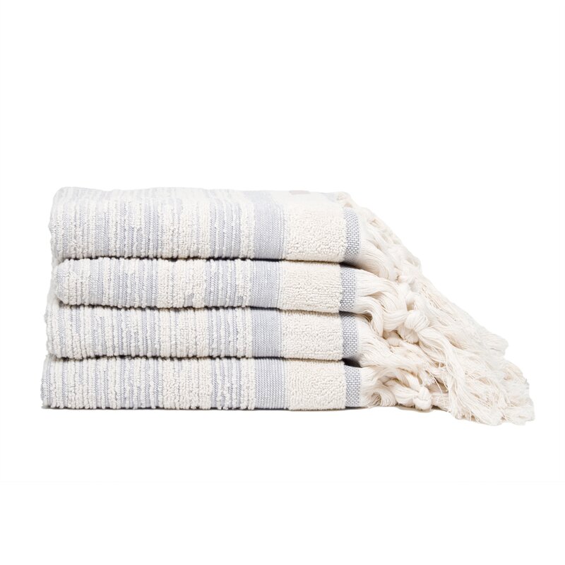 Hendrix Tassel Fringe Turkish Cotton Hand Towel & Reviews | AllModern