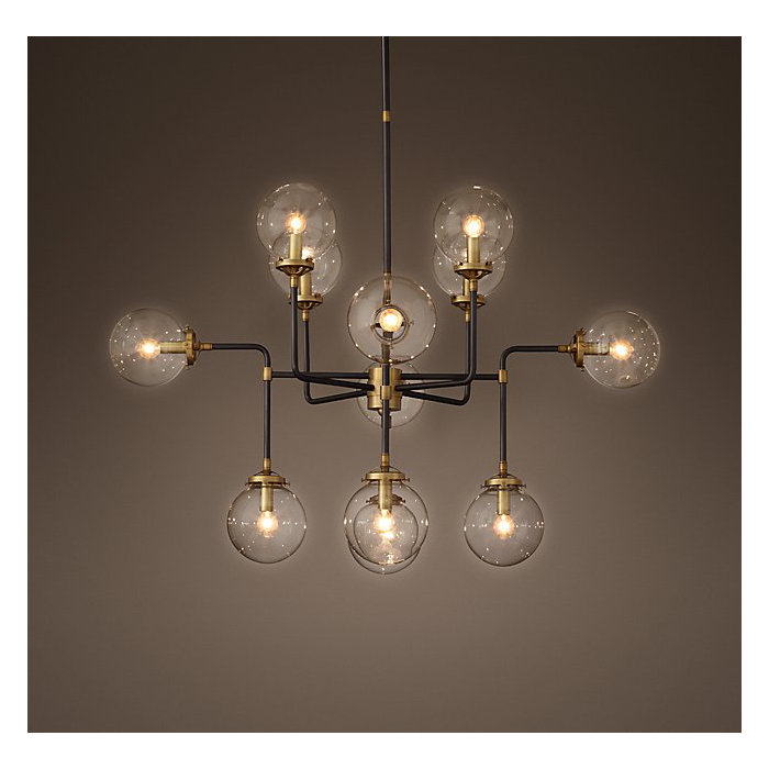 Remus 12-Light Sputnik Modern Linear Chandelier by Wrought Studio