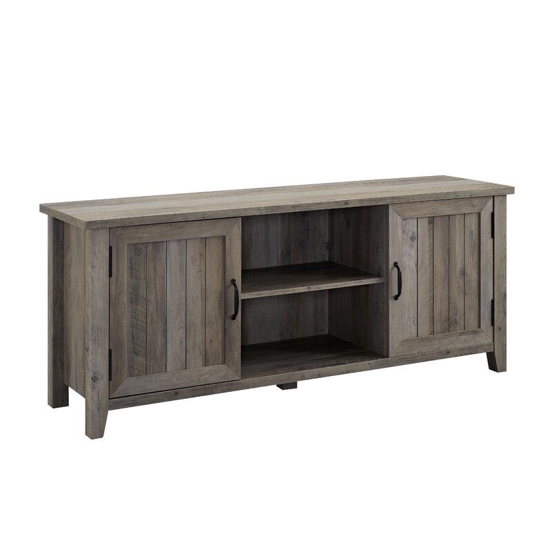 Gracie Oaks Schramm Cabinet/Enclosed Storage TV Stand for TVs up to 64 ...