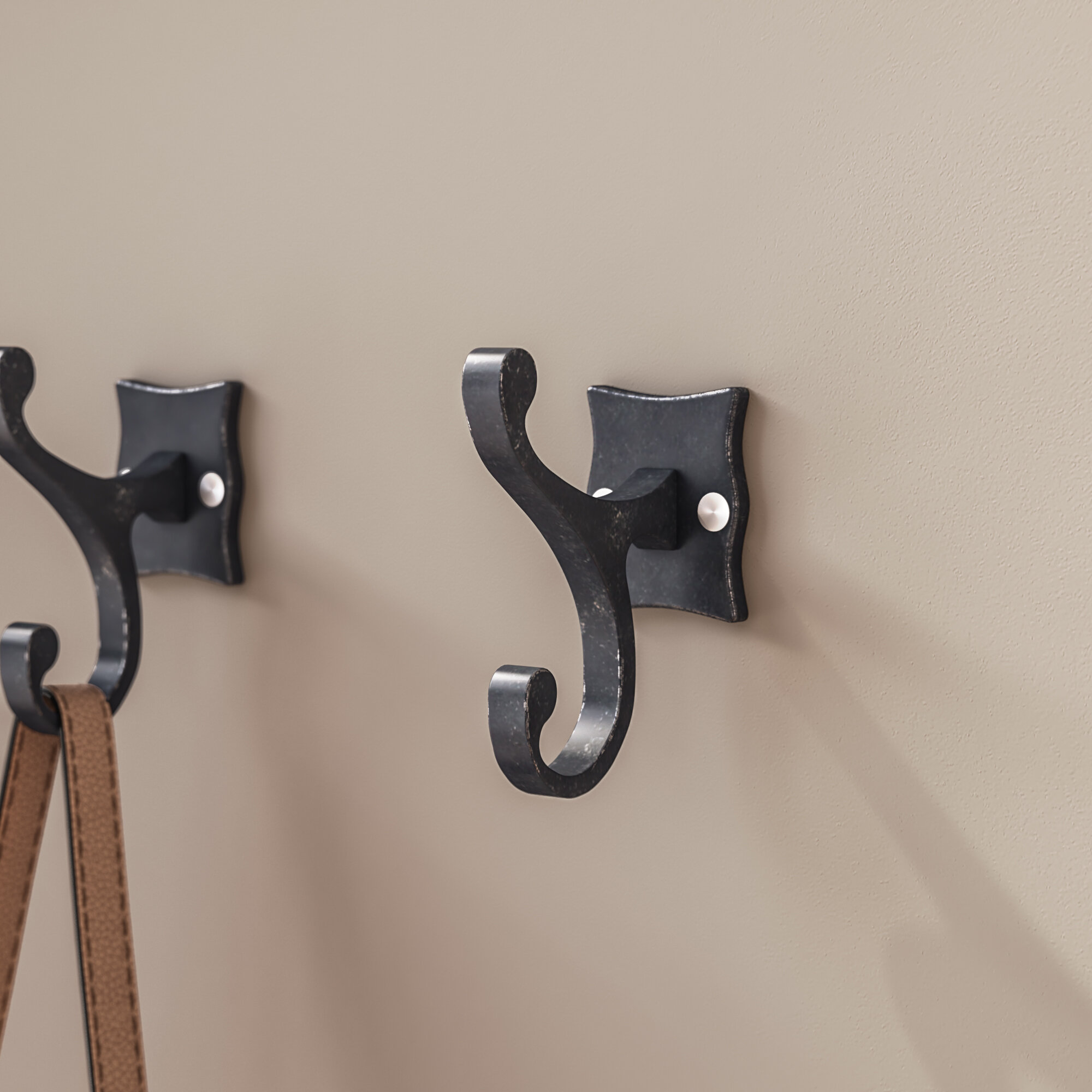 curved wall hooks