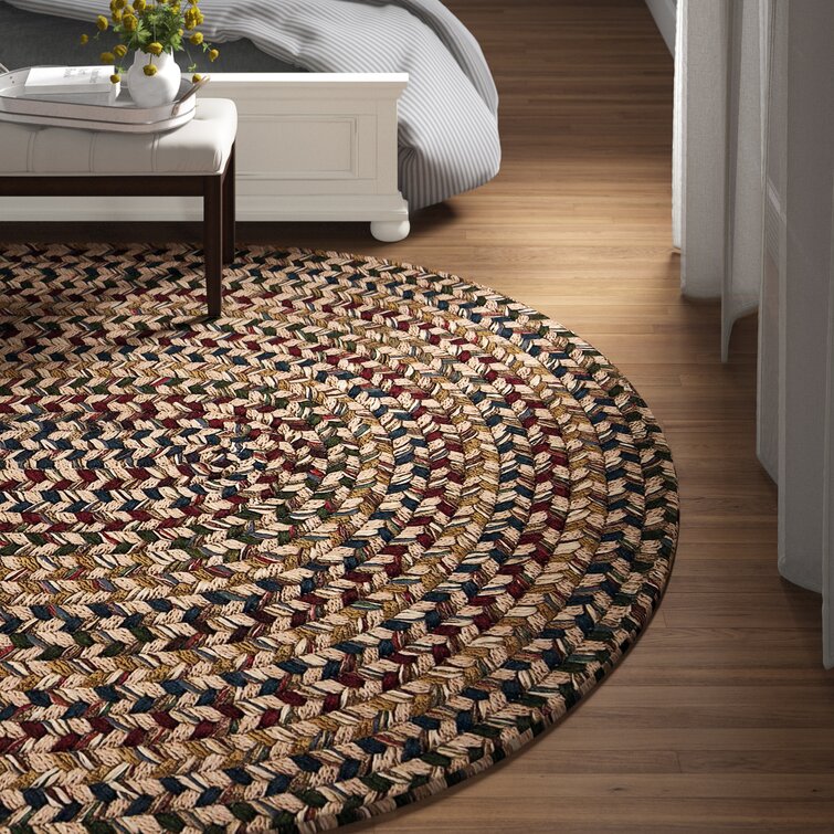 BROWN BLACK CREAM COUNTRY BRAIDED AREA RUG & RUNNER MANY SIZES AVAILABLE!! 