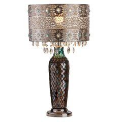 turquoise accent lamp