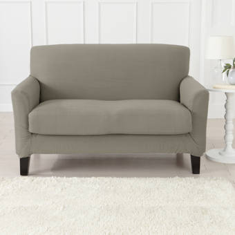 Rebrilliant Headrest Box Cushion Sofa Slipcover Reviews Wayfair