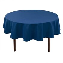100% Polyester Dining Table Cloth Blue All Sizes Strong Durable Material