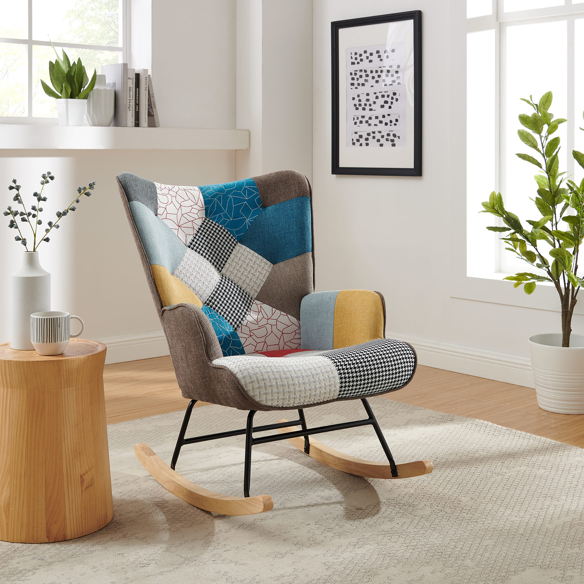 Movian Wendy Rocking Chair 71 x 57 x 81 cm Light Grey 