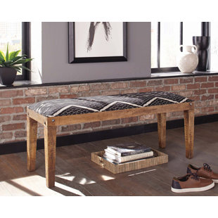 Go to store & view more images Union Rustic Nil Upholstered Bench