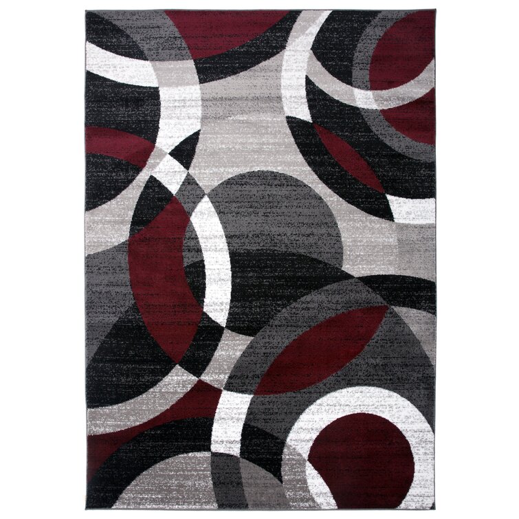 XL Large SALE 30%OFF NEW  BURGUNDY  Abstract Modern Contemporary Quality Rug S 