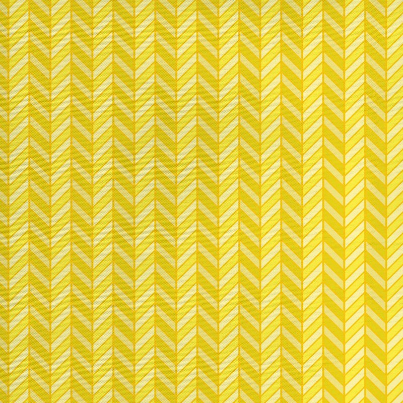 East Urban Home Ambesonne Yellow Chevron Fabric By The Yard, Vertical ...