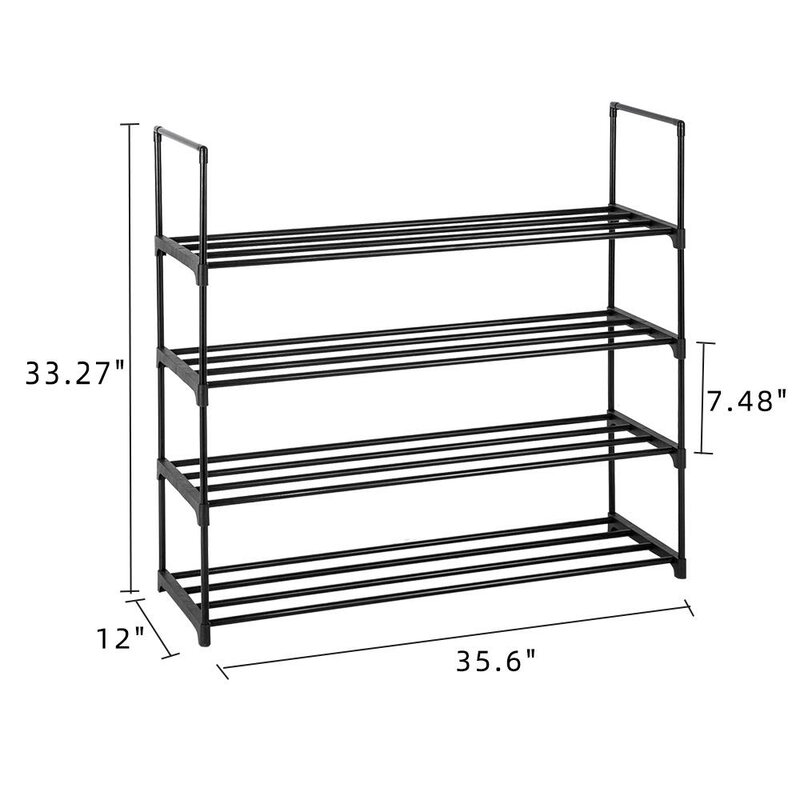 Rebrilliant 8 Tier 32 Pair Shoe Rack Wayfair